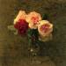 Still Life of Pink and Red Roses
